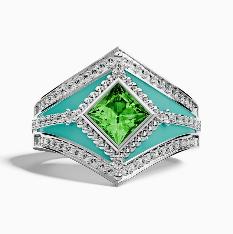 Wild Heart Ring - Emerald - Serene Western
