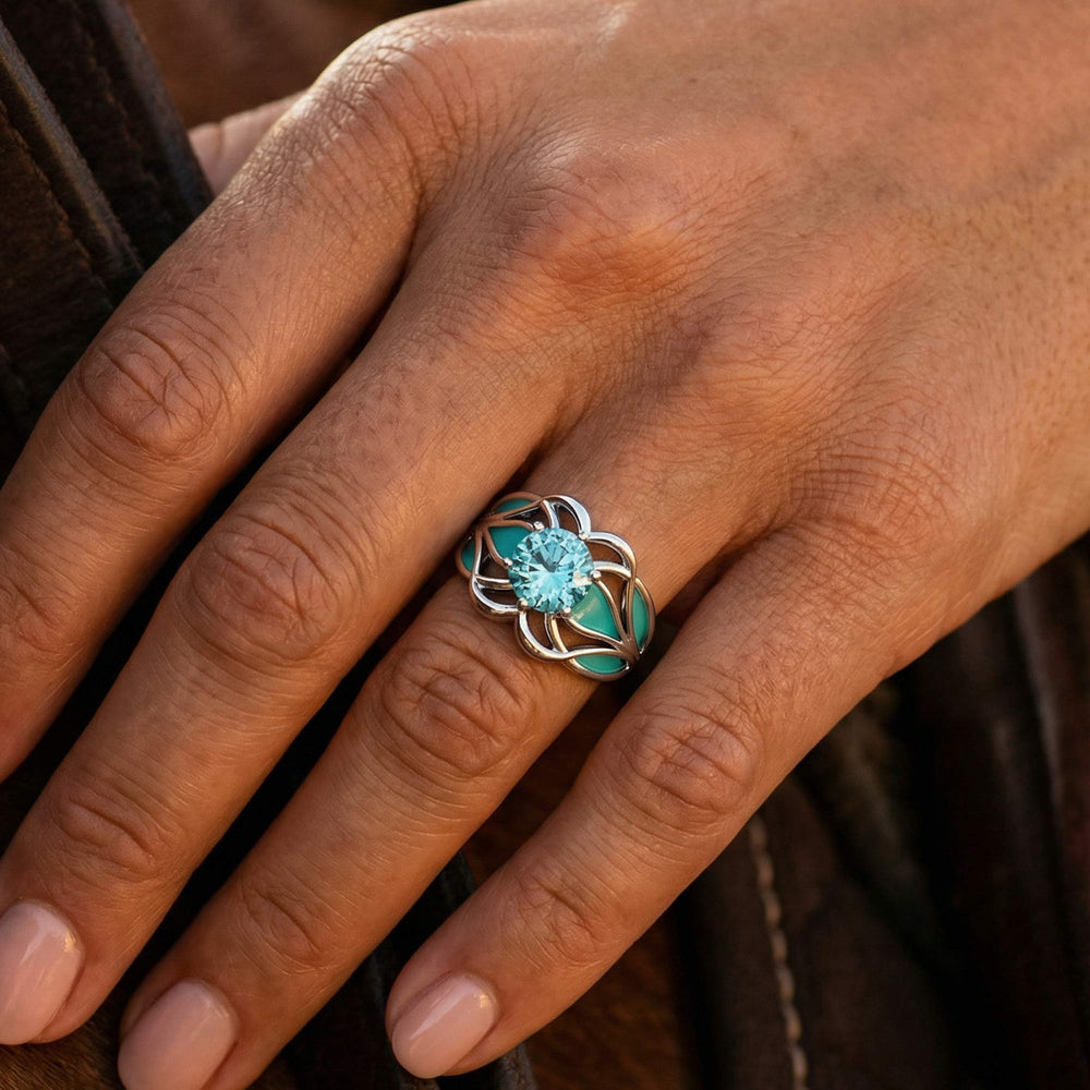 Wild Surges Ring - Aquamarine - Serene Western