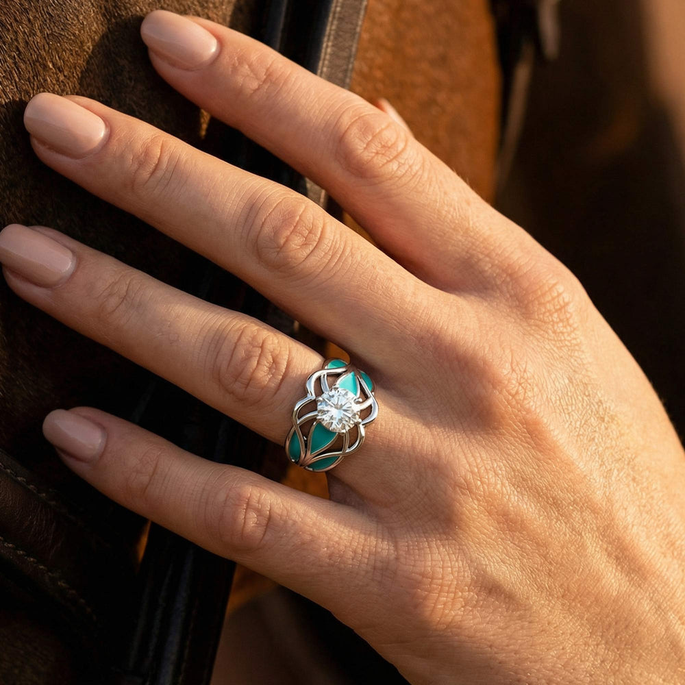 Wild Surges Ring - Moissanite - Serene Western