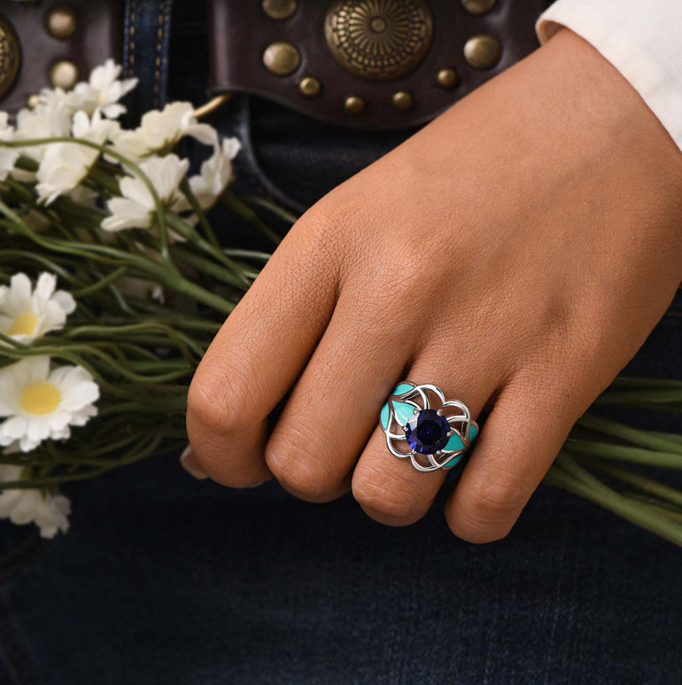 Wild Surges Ring - Sapphire - Serene Western