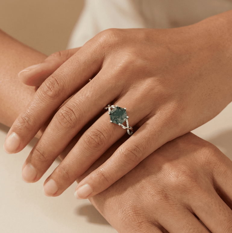 Woodland Hexagon Ring - Serene Western
