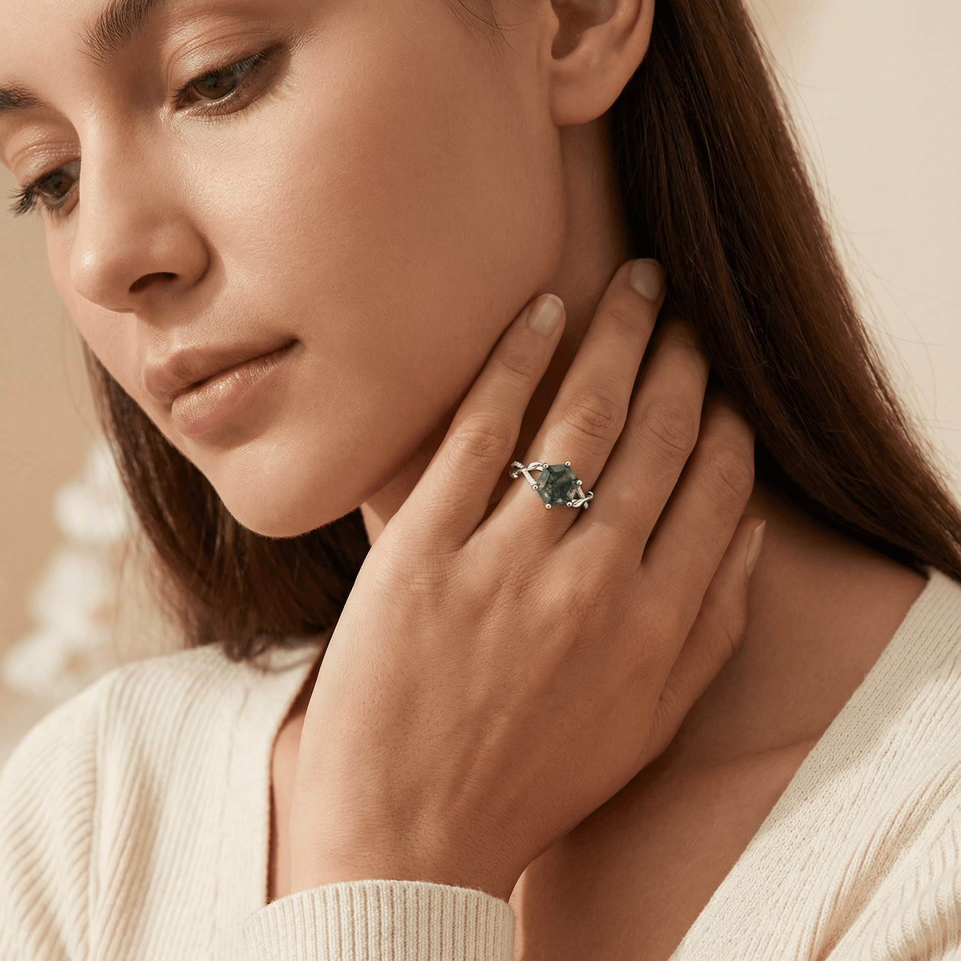 Woodland Hexagon Ring - Serene Western