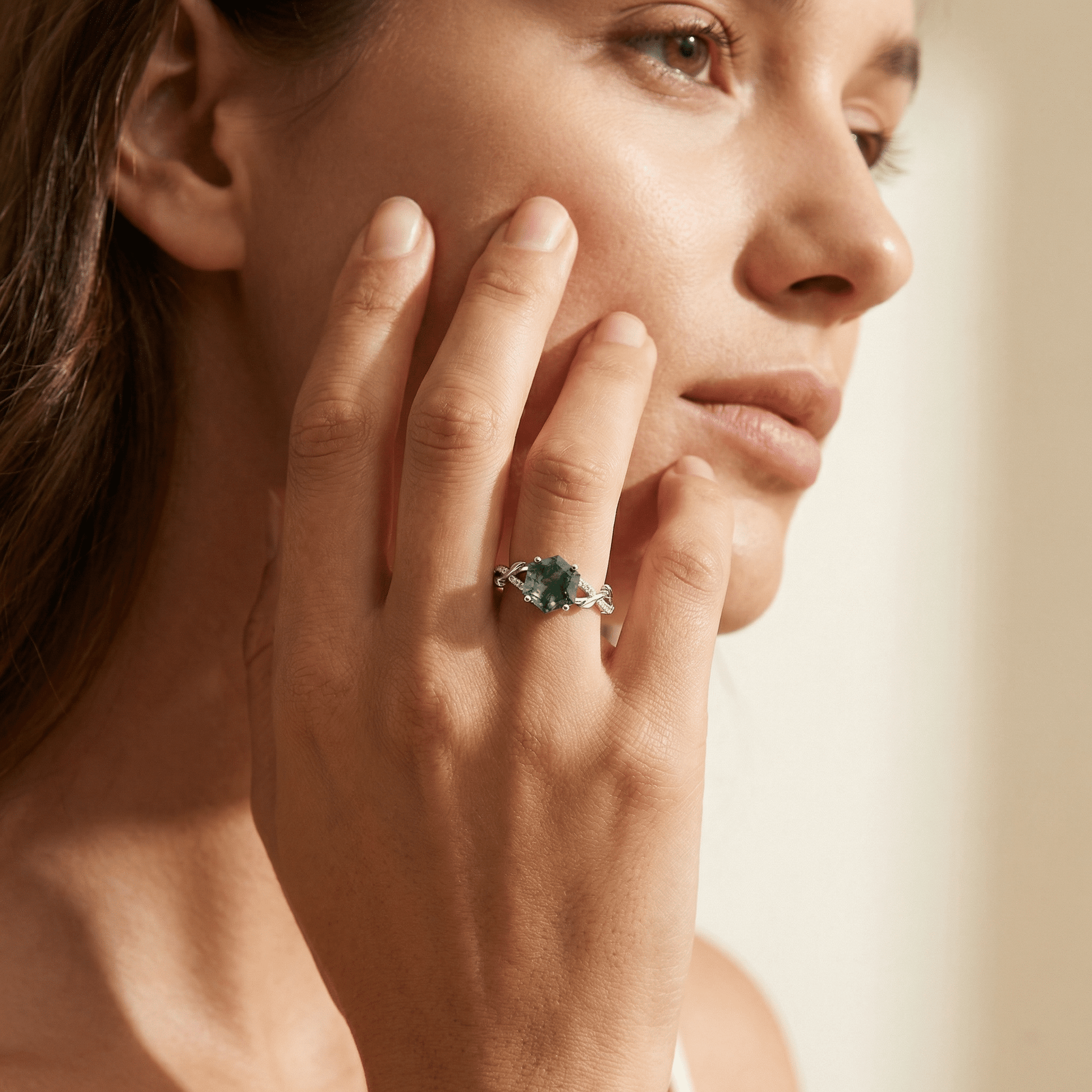 Woodland Hexagon Ring - Serene Western