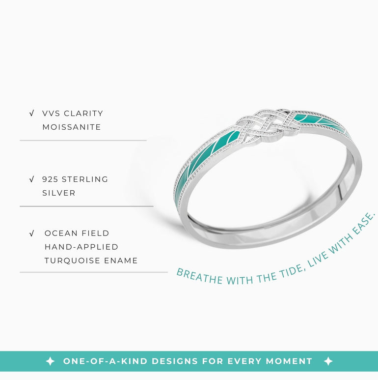 Woven Serenity Bracelet - Moissanite - Serene Western
