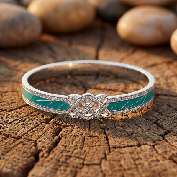 Woven Serenity Bracelet - Moissanite