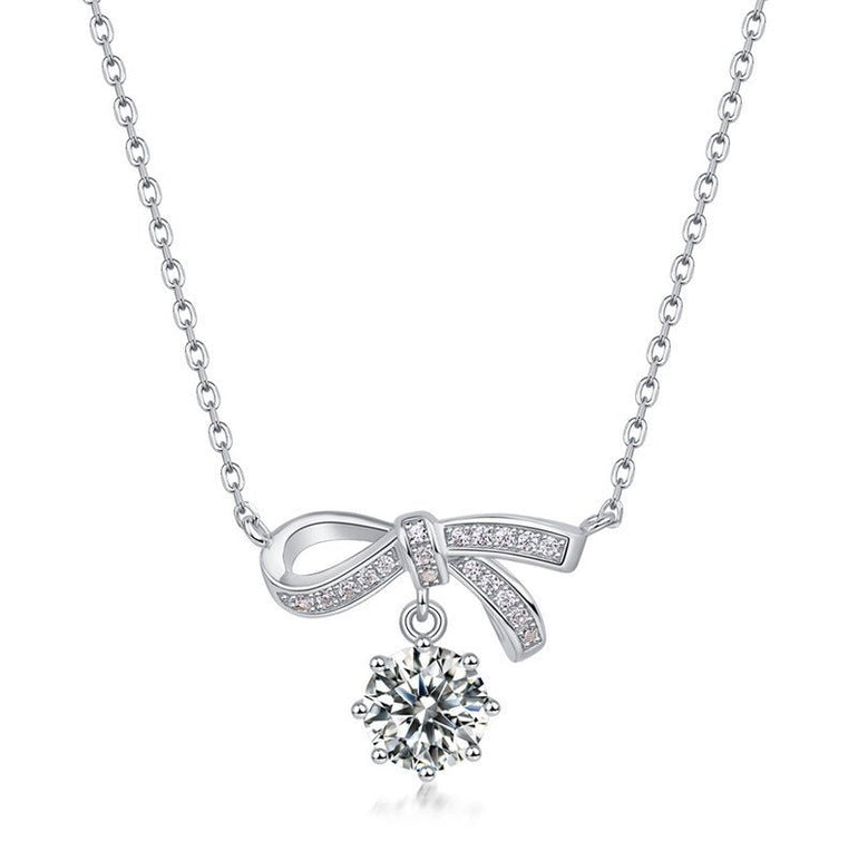 Wrapped Wish Necklace - Moissanite - Serene Western
