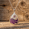 Zephyr Teardrop Necklace - Amethyst ＆ Purple