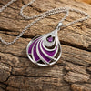 Zephyr Teardrop Necklace - Amethyst ＆ Purple