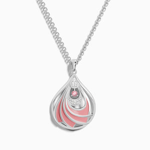 Zephyr Teardrop Necklace - Rose Quartz ＆ Pink - Serene Western