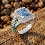 Zyra Core Ring - Aquamarine - Serene Western thumbnail