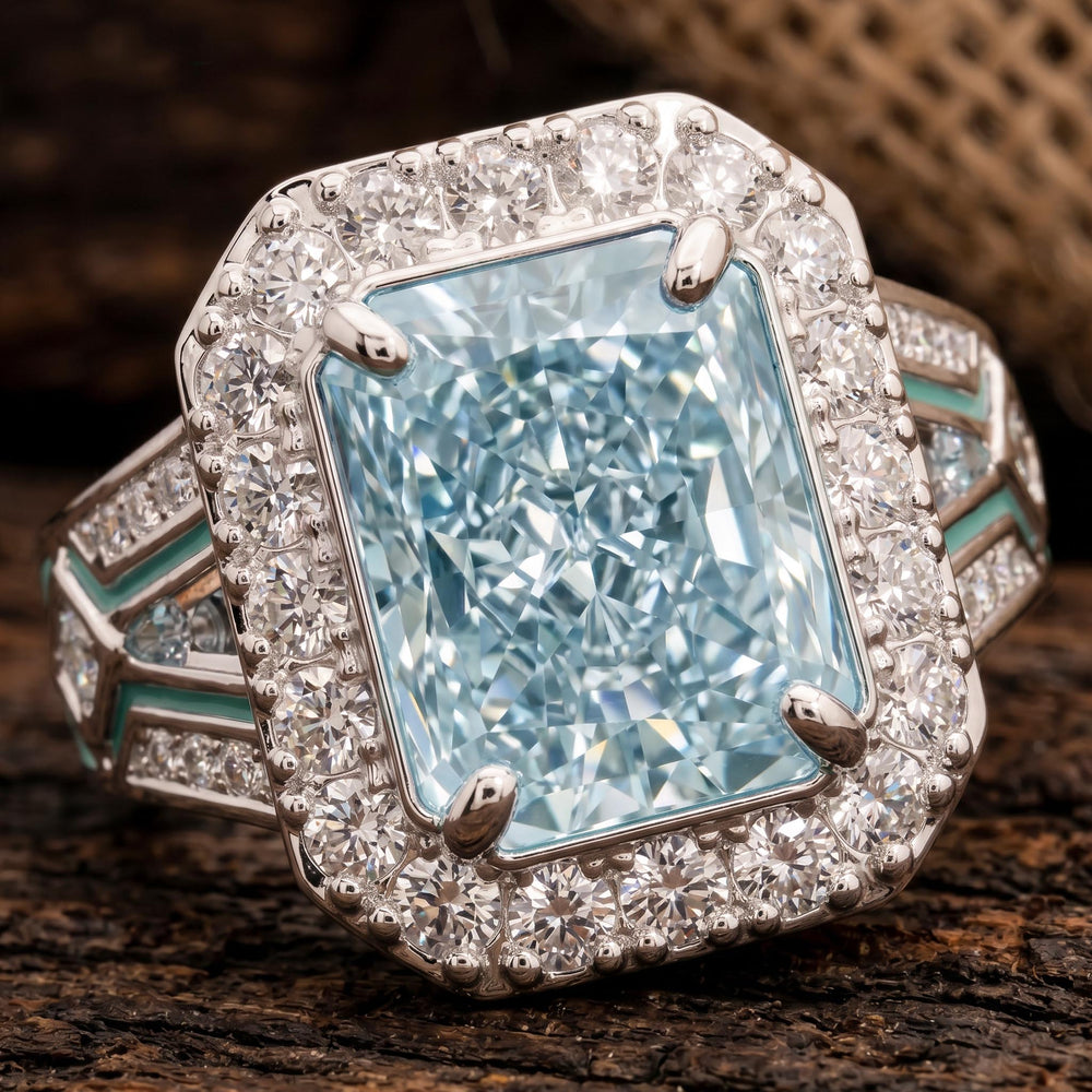 Zyra Core Ring - Aquamarine - Serene Western