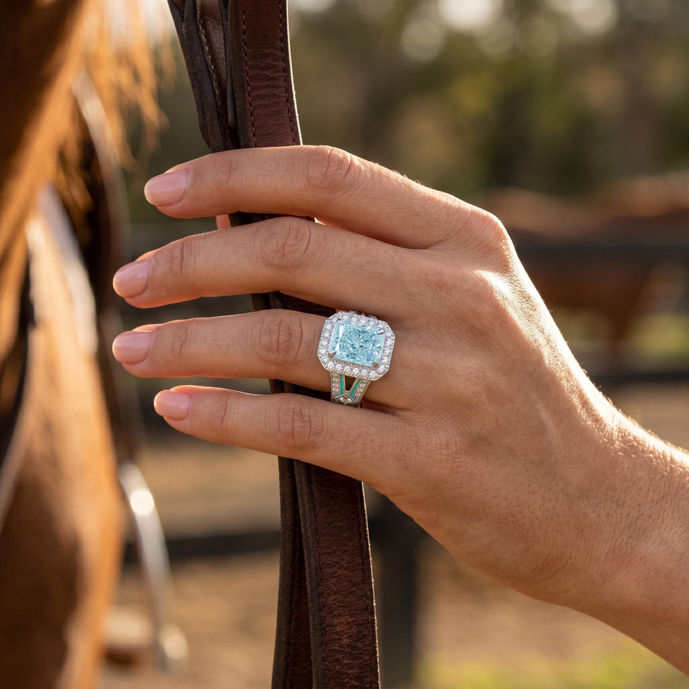 Zyra Core Ring - Aquamarine - Serene Western