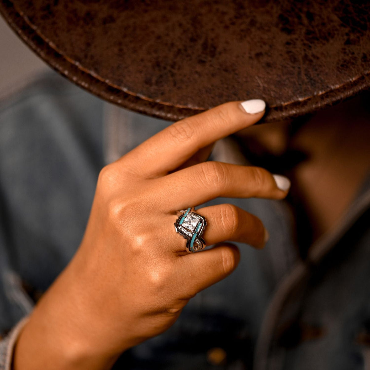Quarter Ridges Ring Unveil Your Refined Cowgirl Charm with Serene Western Rings