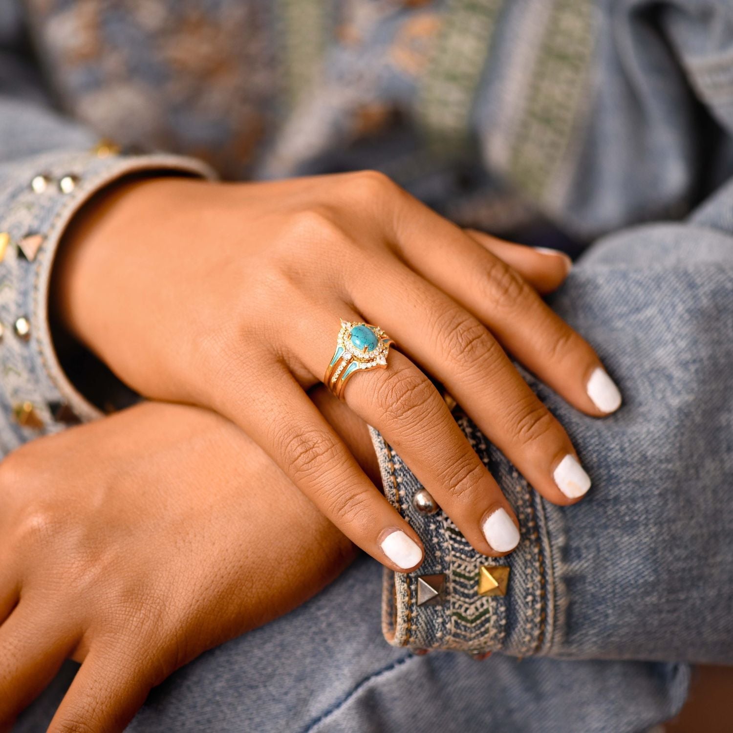 Whimsical Queen Ring Stack for Sale | La Kaiser